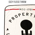 Cozy Star Trek USS Enterprise Fleece Throw Blanket