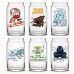 Star Wars Retro Glass Tumblers Set of 6