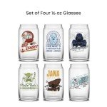 Star Wars Retro Glass Tumblers Set of 6
