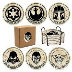 Star Wars Coasters Set - Stone & Cork Material