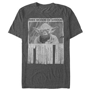 Yoda Words of Wisdom Tee - Charcoal (Men's)