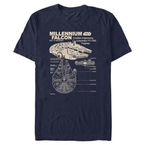Millennium Falcon Men's Star Wars Graphic T-Shirt