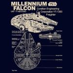Millennium Falcon Men's Star Wars Graphic T-Shirt