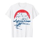 Vintage X-wing Fighter T-shirt, White, Small US