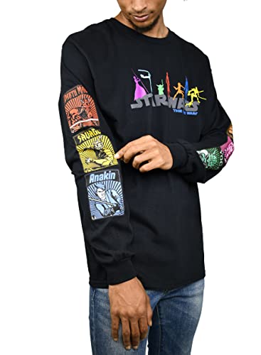 Clone Wars Character Logo T-Shirt, Size SM, Black
