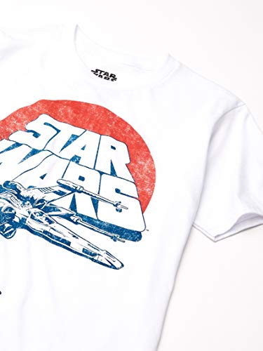 Vintage X-wing Fighter T-shirt, White, Small US