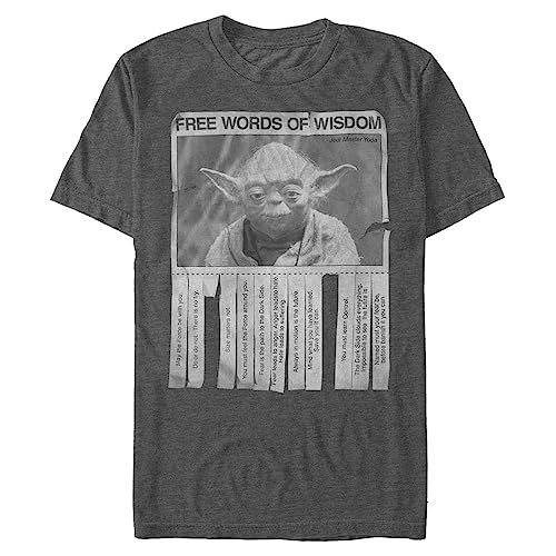 Yoda Words of Wisdom Tee - Charcoal (Men's)