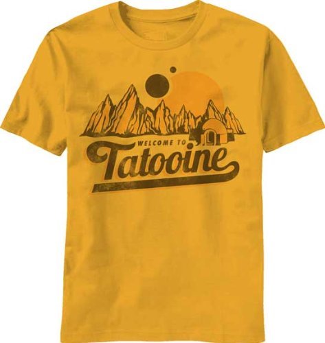 Star Wars Tatooine T-Shirt, Large, Yellow