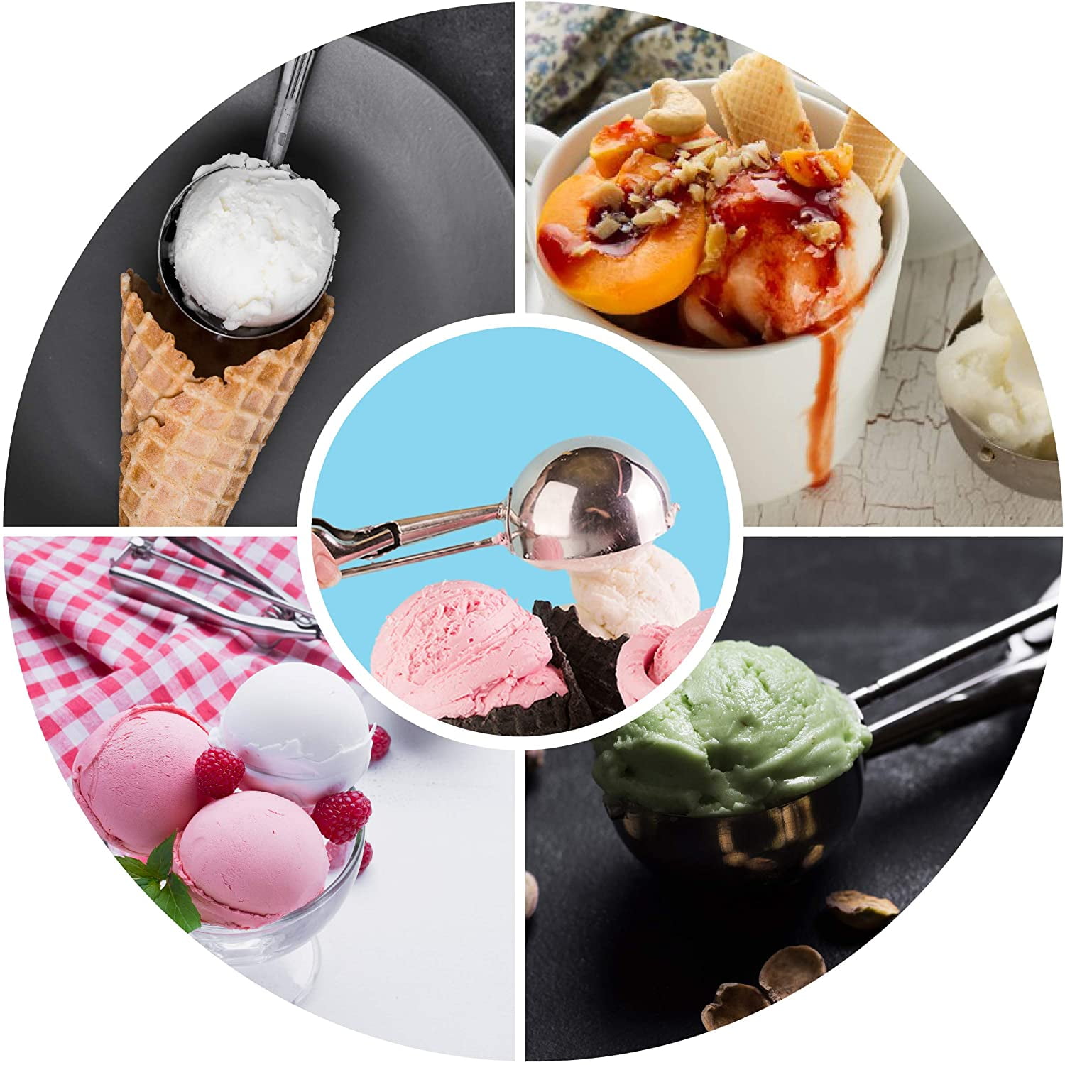 Stainless Steel Ice Cream Scoop with Trigger