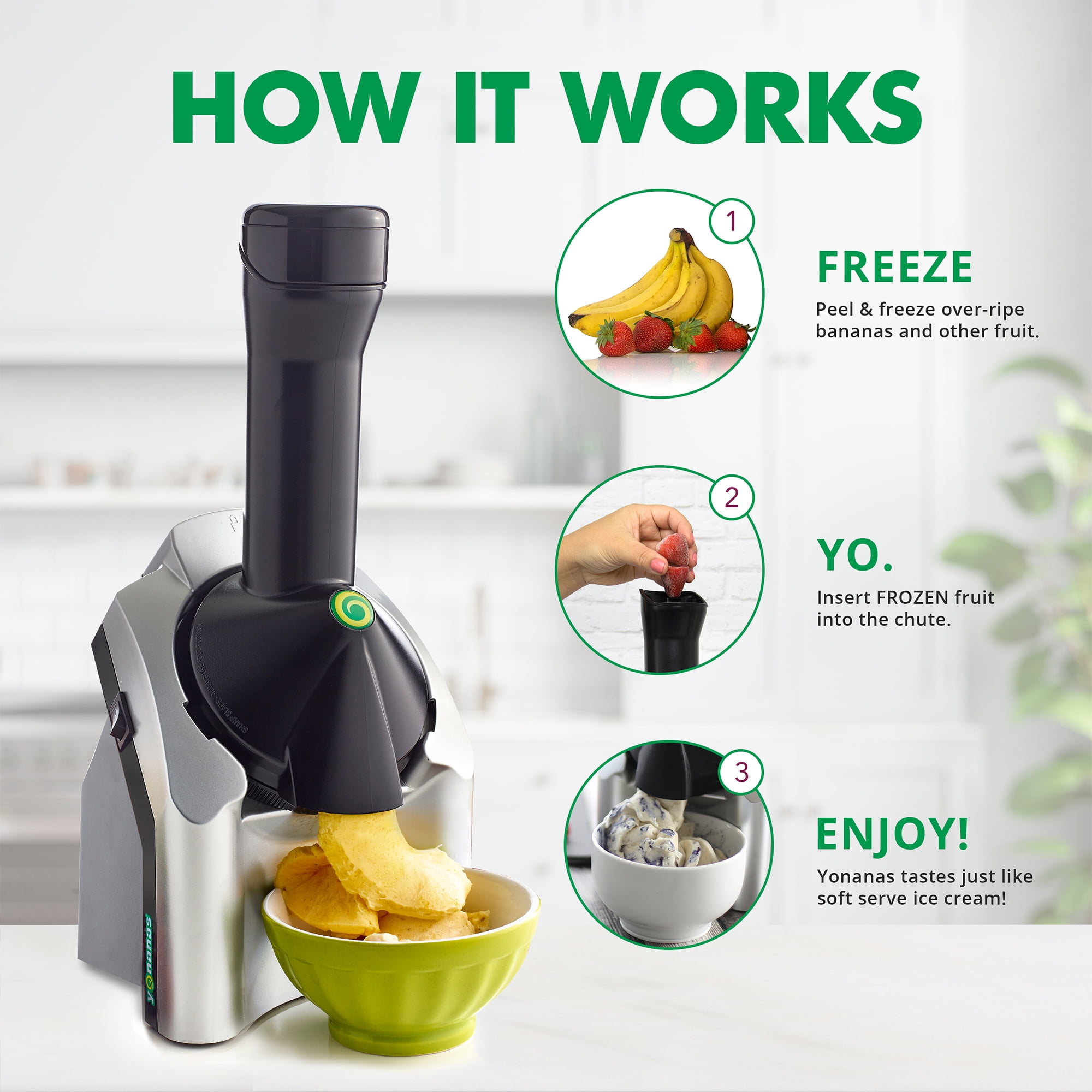 Yonanas Classic Dessert Maker with Bonus Spatula