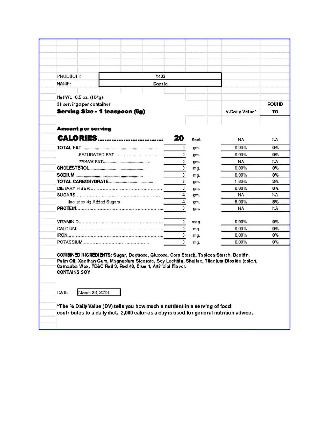 Dazzle Ice Cream Sprinkles 6.5oz