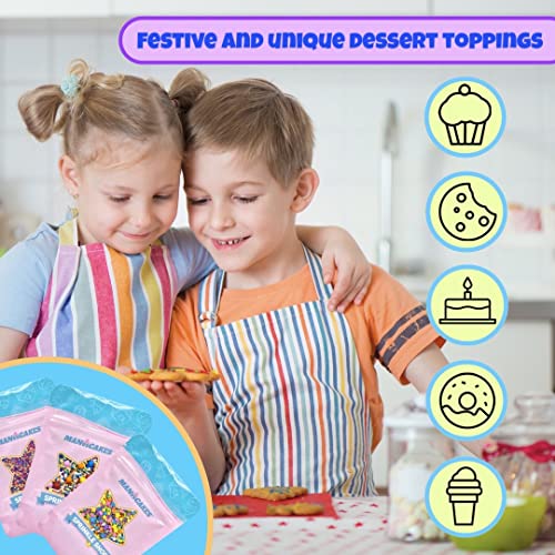 Assorted Edible Sprinkles for Ice Cream and Cake