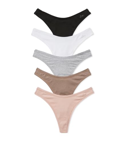 PINK High Scoop Cotton Thong Underwear for Women