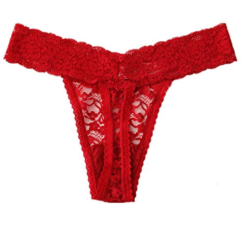Pack of 5 Lace V-Thong Cheeky Panties for Women