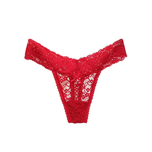 Pack of 5 Lace V-Thong Cheeky Panties for Women