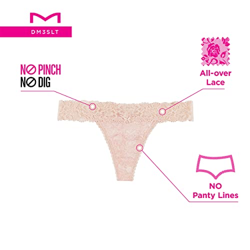 Maidenform Lace Thong Panties Multi-Pack - Cinnamon/Warm Cocoa/Black