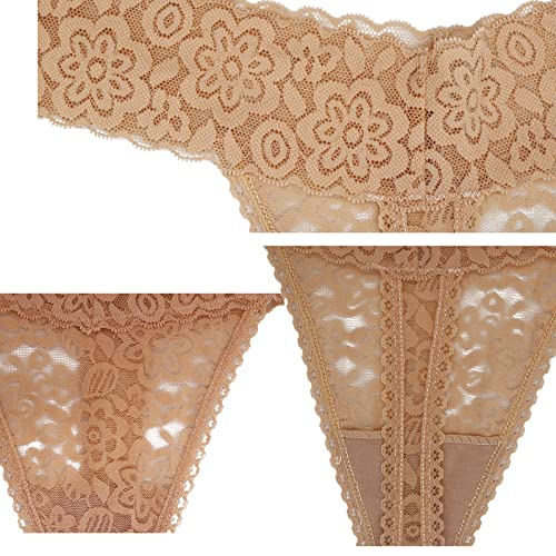 Yuamose 10 Pack Lace Thong Underwear Set Plus Size