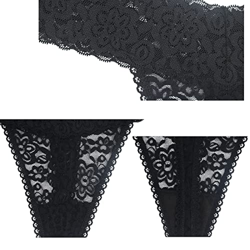 Yuamose 10 Pack Lace Thong Underwear Set Plus Size