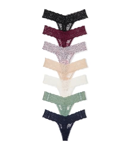 Lace Thong Panty Pack, 7 Pack