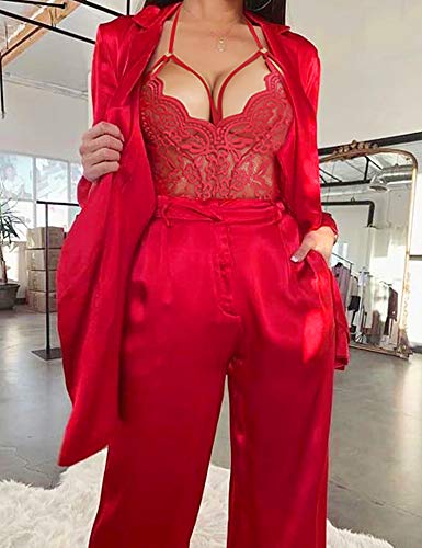 LOLLO VITA Halter Teddy Wine Red lingerie