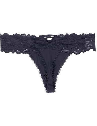 Black Lace G-string Thong Panties for Women XS-S