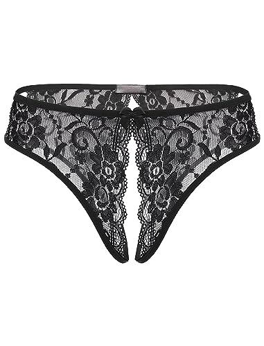 Avidlove Black Lace Thong Sexy Women's Underwear