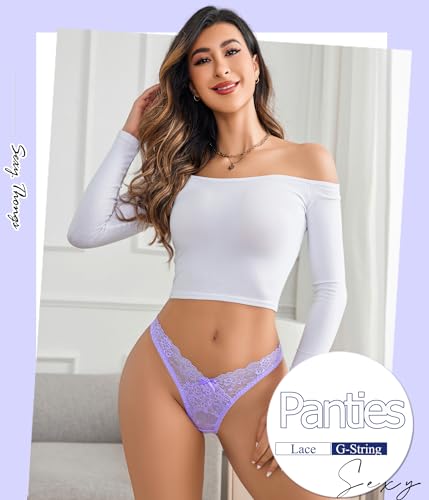 Avidlove 4 Pack Sexy Lace G-string Thongs Set