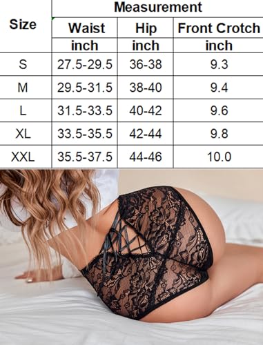 Avidlove Plus Size Lace Up Thongs G-String