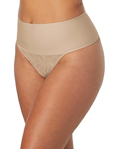 Maidenform Women's Firm Control Thong Shapewear, Beige, XL