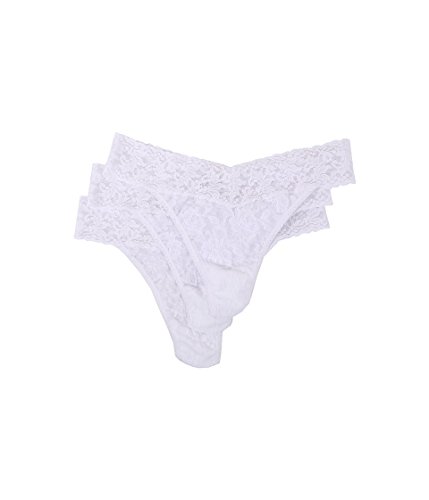 Hanky Panky Lace Thong 3-Pack White