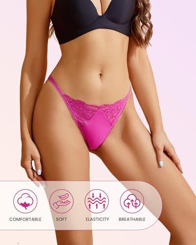 PEASLIM Lace Thongs Pack - Sexy G-Strings Set