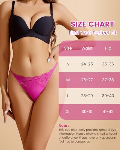 PEASLIM Lace Thongs Pack - Sexy G-Strings Set