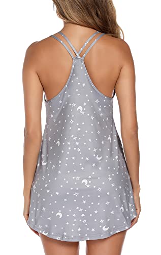 Star Moon Lace V-Neck Sleepwear Lingerie Babydoll