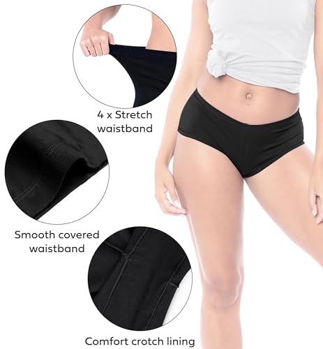 12 Pack Mix Variety Solid & Print Boyshorts