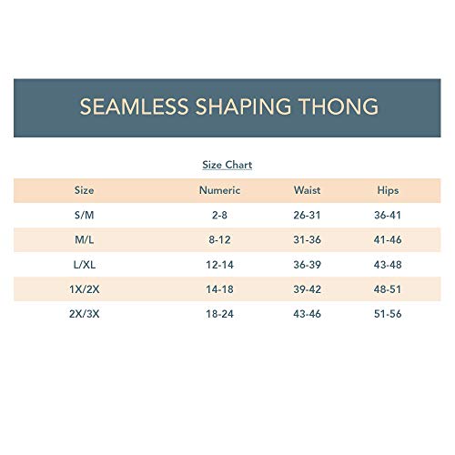 Seamless Shaping Thong Panties: Black, Small-Medium US