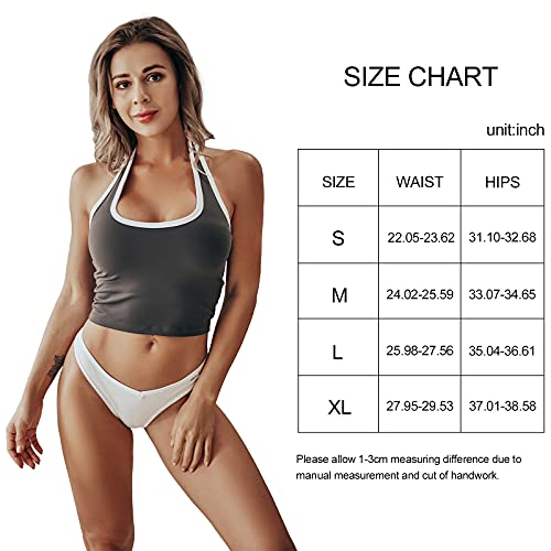 FINETOO 7 Pack Cotton Thongs for Women, Sexy Hipster