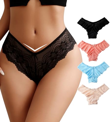 J-pone Lace Cheeky Bikini Panties for Women
