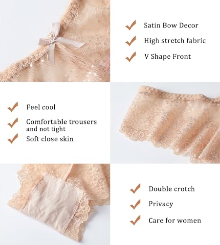 J-pone Lace Cheeky Bikini Panties for Women