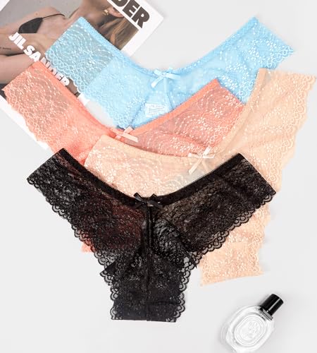 J-pone Lace Cheeky Bikini Panties for Women