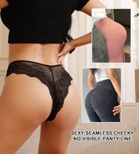 J-pone Lace Cheeky Bikini Panties for Women