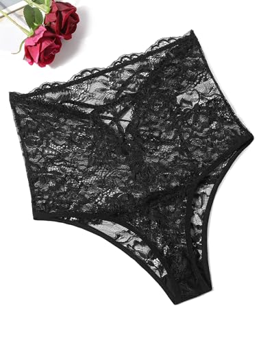 Avidlove Sexy Lace High Waist Strappy Panty Briefs