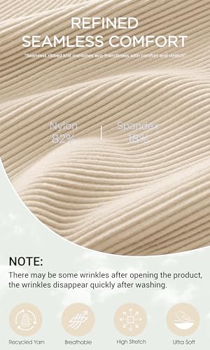 ODODOS Women's Crop Camisole 3-Pack Seamless Rib-Knit