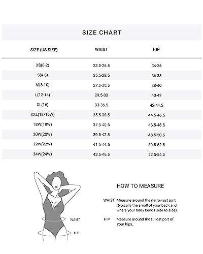 Holipick Black High Waisted Bikini Bottoms 18W