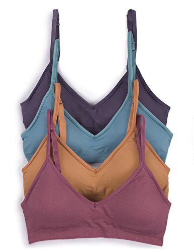 Caramel Cantina V-Neck Padded Bralette Set (S/M)
