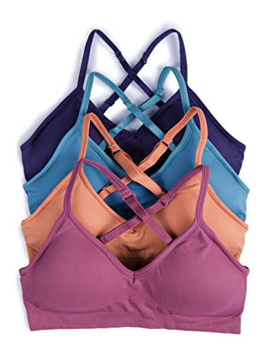 Caramel Cantina V-Neck Padded Bralette Set (S/M)