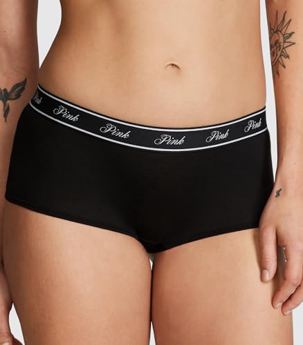 PINK Cotton Logo Boyshort Panty Pack for Women