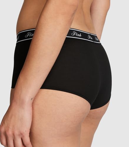 PINK Cotton Logo Boyshort Panty Pack for Women
