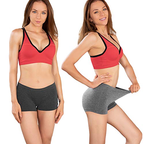 LALESTE Women's Seamless Boxer Briefs 5-Pack - Soft