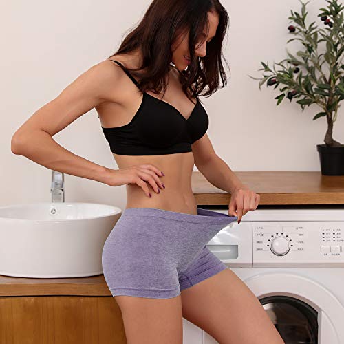 LALESTE Women's Seamless Boxer Briefs 5-Pack - Soft
