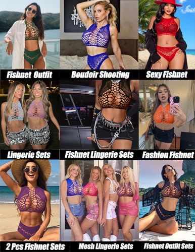 Avidlove Green Fishnet Lingerie Set: Sexy Panty & Bra